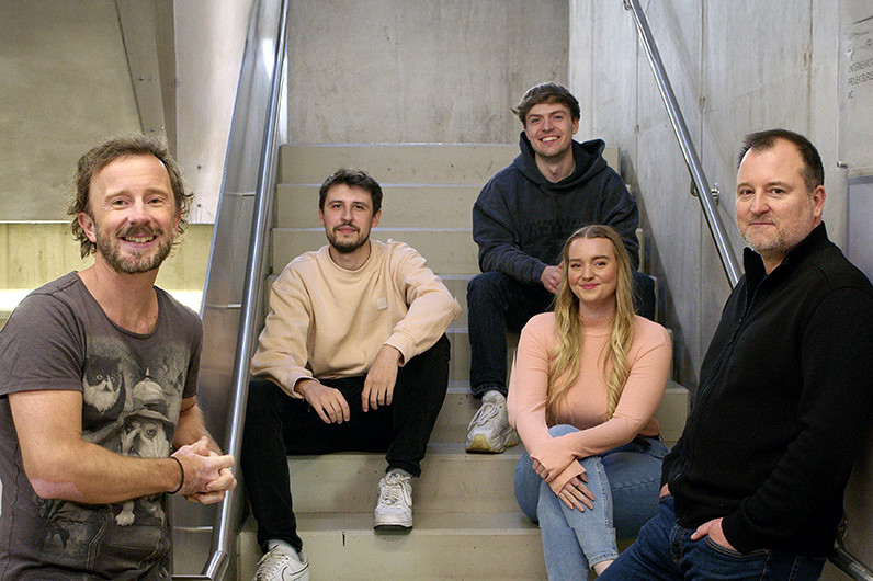 © Stiftung Creative Kirche from left to right: Kevin Schroeder, Ilja Krut, Johannes Pinter, Laura Diederich, Michael Herberger